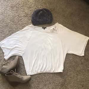 Ella Moss cream white comfy top L